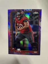 2025 Topps Chrome Vita Vea Purple Leather Refractor /75 #286 Buccaneers SP