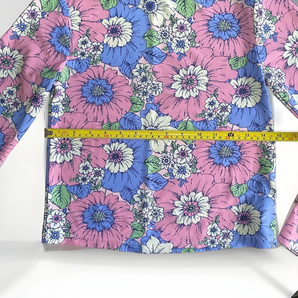 GAP Kids UV Protection Long Sleeve Rash Guard Flower Pattern Size XXL (14/16) - Image 4 of 4