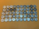 50 Silver Dimes $5 Face Value 90% Silver Coins Mixed Mercury And Roosevelt
