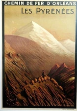 Affiche Poster Landes Béarn Pays Basque Aquitaine Pyrénées