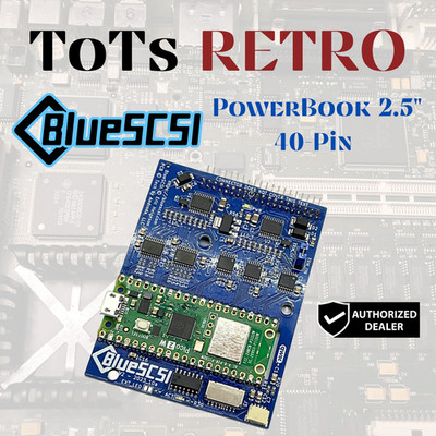 BlueSCSI v2 2.5'' Powerbook SCSI Drive ,Wi-Fi, Ultra SCSI, CD-Rom