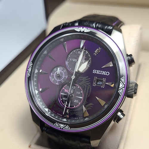 Seiko SBPY157 Édition Limitée Monster Hunter 15years Violet Solaire Montre - Photo 1 sur 10