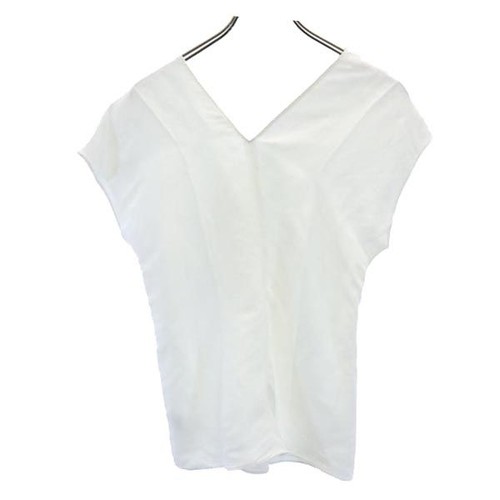 unused HELMUT LANG Linen Blend No sleeve V neck Cut S White system Women - Picture 2 of 9