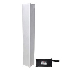 ProX 9.84FT White Scrim Lycra Fabric Box Truss Decor Sleeve Cover w Pouch