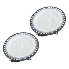 LABLT 2Pcs UFO LED Industrial Light High Bay Light 150W 18000LM, 5000K Daylight