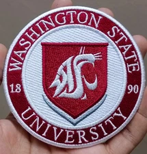 Washington State University Logo Iron On Patch - Sew Patch - Embroidered Patch