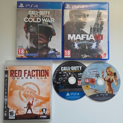 Playstation (PS3, PS4) Bundle COD, GTA, Red Faction, Mafia