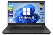 Notebook Pc Portatile HP 250 RTG9 Intel N150 15,6 Ram 8Gb SSD 256Gb, Win 11 P R