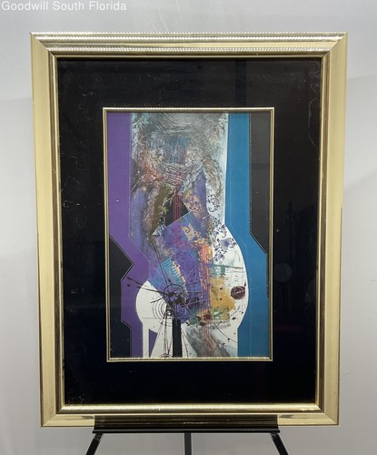 Abstract Artwork Wall Hanging Framed Print for Home Decor Signed