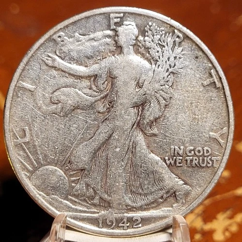 1942-S WALKING LIBERTY HALF DOLLAR 90% Silver