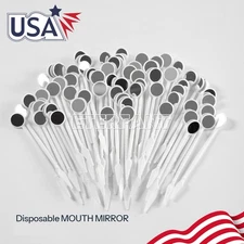 ETERFANT 1000pcs Disposable Mouth Mirror Individually Packaged Dental Instrument