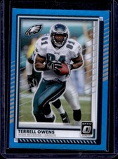2025 Panini Donruss Optic Terrell Owens Neon Blue Prizm #/399 Eagles