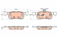 Bremsscheiben-BremsbeläGe-Kit TRW Automotive GDB2037 FüR OE 16 108 141 80