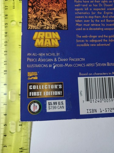 SPIDER-MAN, IRON MAN DOOM'S DAY BOOK TWO, SABOTAGE 1997 collectors 1st edition! - Picture 6 of 9