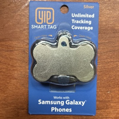 NWT!! Yip Smart Tag for Pets- Silver Compatible with IPhone & Android Galaxy