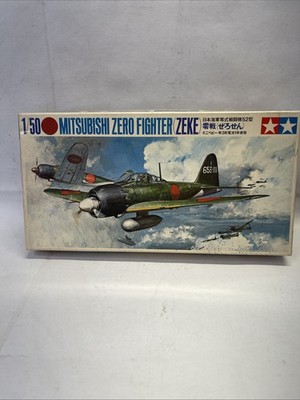 Tamiya 1:50 WWII Mitsubishi Zero ZEKE Vintage Model Plane Kit. No Instructions!