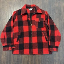 Vintage Woolrich Jacket Mens 40 Buffalo Plaid Wool Outdoors Workwear 80s