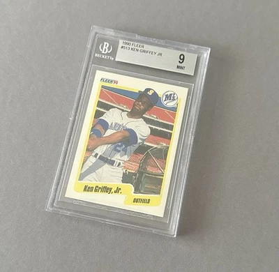 1990 Fleer MLB Baseball Ken Griffey Jr. #513 Seattle Mariners BGS Beckett 9 PSA - Bild 1 von 2