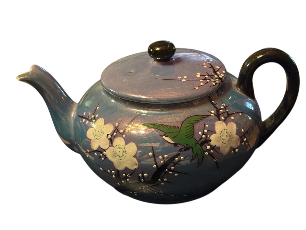 日本手绘茶叶罐古董日本茶壶| eBay