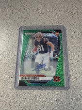 2024 Prizm Jermaine Burton Rookie Green Shimmer Auto /5 #350