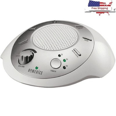 Portable White Noise Sound Machine W/ Timer Baby Sleep Aid 6 Nature Sounds New