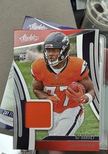 2025 Panini Absolute - Absolute Rookie Materials RJ Harvey #ARM-RHY (MEM, RC)