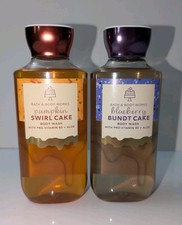 Bath Body Works Blueberry Bundt Cake Pumpkin Swirl Cake Body Wash 10oz NEW