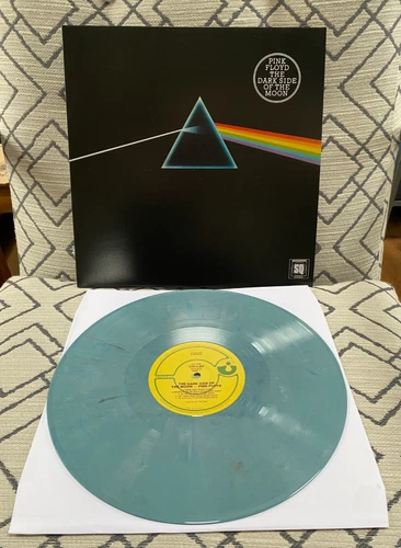 PINK FLOYD   Dark Side of the Moon  Quad pressing  Blue Marbled Vinyl Mint