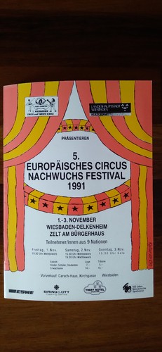 5. Europäisches Circus Nachwuchs Festival 1991 mit Carmen Zander