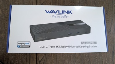 Wavlink WL-UG69PD2 Pro USB-C Dual 4K Universal Docking Station, HDMI, Ethernet