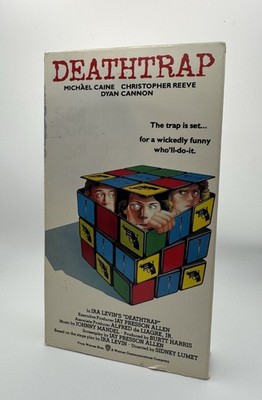 Deathtrap (1982 VHS) Michael Caine, Christopher Reeve, Dyan Cannon Comedy Film