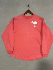 South Carolina Spirit Jersey Adult Small Pink Peach Long Sleeve Crew Neck