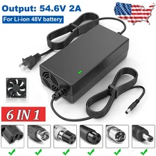 54.6V 2A Adapter Power Charger For 48V Lithium Battery Electric Bicycle E-Bike