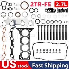 2TRFE 2TR-FE Engine Gasket Kit + Head Bolts For Tacoma 4Runner Hilux Toyota 2.7L