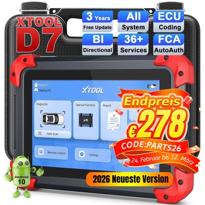 XTOOL D7 Auto OBD2 Diagnosegerät Active Test OE-Level vollständige Systemdiagnos