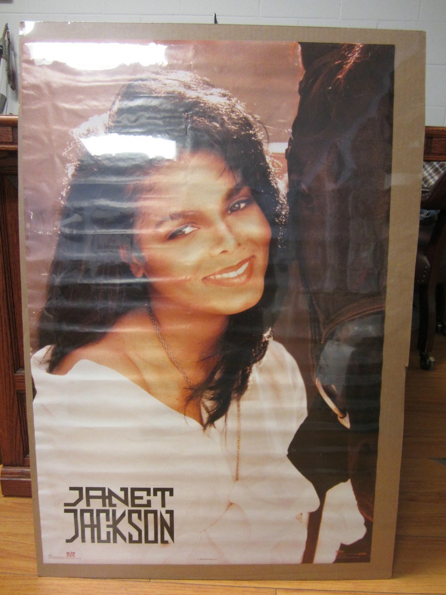 90s vintage poster「Janet Jackson」 Vintage Poster Janet Jackson Runaway Heart Hands 1990 Music