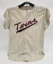 1965 Rich Rollins Minnesota Twins Game Worn Wilson Size 42 Flannel Jersey