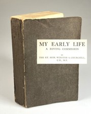 Winston S. Churchill - My Early Life, British first edition proof copy
