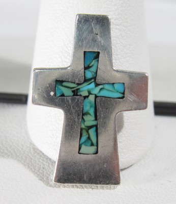 Vintage Native American Turquoise Cross Pendant 1 - Native American Turquoise Cross Pendant Vintage Native American Turquoise Cross Pendant 1 - Native American Turquoise Cross Pendant