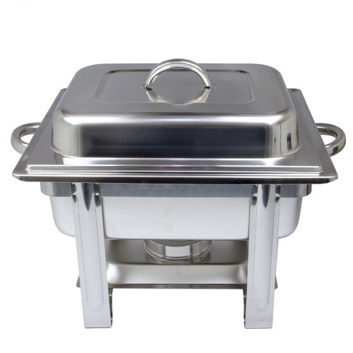 Edelstahl Speisenwärmer 1/2 Warmhaltebehälter Chafing Dish 4,0 Liter - Bild 5 von 8