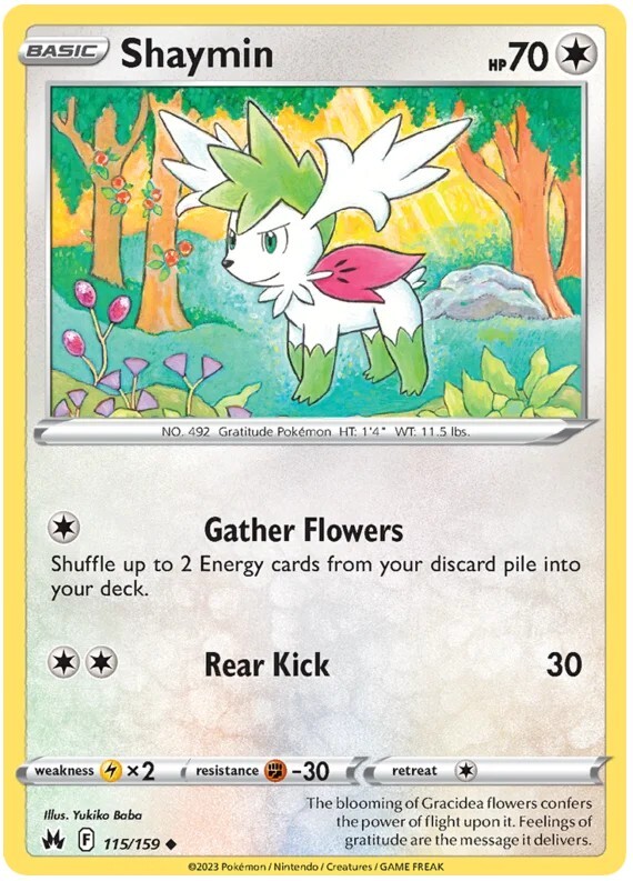 Shaymin Pokemon TCG Card 115/159 | eBay Shaymin Pokemon TCG Card 115/159 | eBay