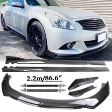 Carbon Fiber Front Bumper Lip Spoiler & Side Skirt For Nissan Altima Body Kits