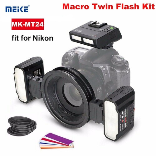 Meike MK-MT24 II Twin Wireless Macro Flash - Nikon - Picture 1 of 8