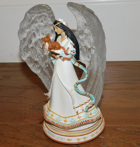 Sacred Crystal Spirits "Sharing Spirit" Native American Angel Fox Bradford Exch - Picture 7 of 13