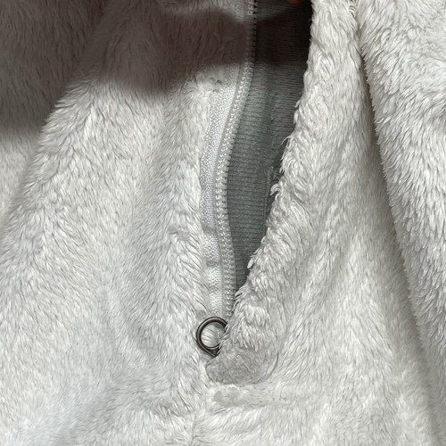 The North Face Osito Fleece Jacket Women Sz S White Pink Breast Cancer Awareness - Picture 8 of 12