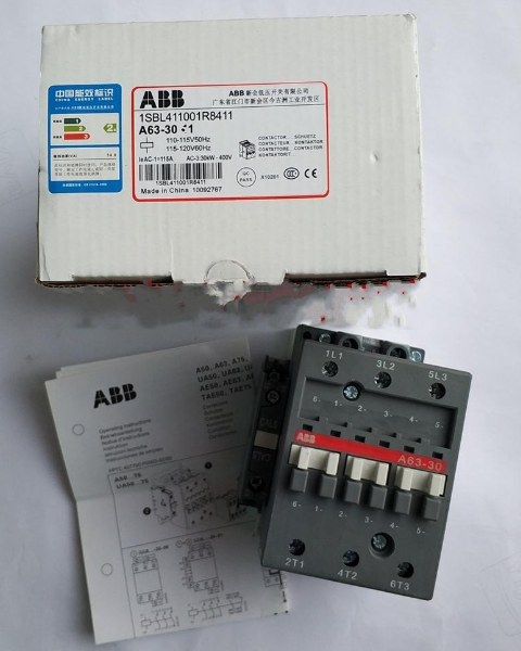 New In Box ABB A63-30-11 Contactor 220VAC