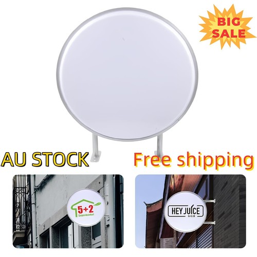 Double Sided Outdoor Round Illuminated Projecting Sign Light Box LED 24" - Picture 3 of 18
