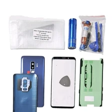 Screen Repair Compatible Galaxy S9 Plus Front Back Glass Cover Replacement Blue