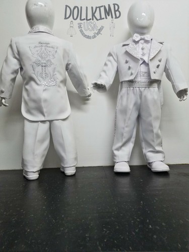 Traje para bautizo bordado. Suit Tuxedo EMBROIDERY, Baptism Christening.WHOLESAL - Picture 8 of 54