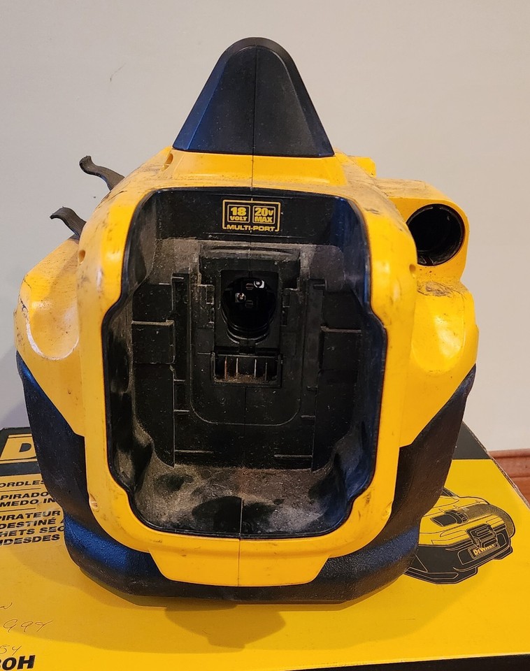 Dewalt 20V Max WetDry Cordless Vacuum Yellow/Black DCV580H Parts Or